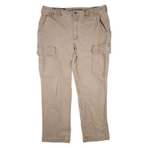 Duluth Flex Fire Hose Relaxed Fit Cargo Work Pants Mens 40x31 Brown Canvas 45507